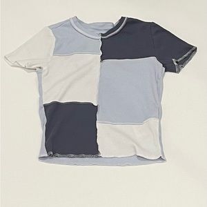 Hollister Tops | Hollister Blue Color Block Baby Tee